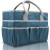 imageCupohus Art Organizer Craft Storage Tote Bag with Pockets and Handles Oxford Fabric Carrying Caddy for Teacher Officer Artist Traveler and more Dark GreenDark Green