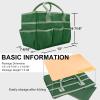 imageCupohus Art Organizer Craft Storage Tote Bag with Pockets and Handles Oxford Fabric Carrying Caddy for Teacher Officer Artist Traveler and more Dark GreenGreen