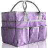 imageCupohus Art Organizer Craft Storage Tote Bag with Pockets and Handles Oxford Fabric Carrying Caddy for Teacher Officer Artist Traveler and more Dark GreenPurple