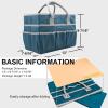 imageCupohus Art Organizer Craft Storage Tote Bag with Pockets and Handles Oxford Fabric Carrying Caddy for Teacher Officer Artist Traveler and more Dark GreenDark Green