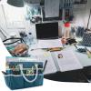 imageCupohus Art Organizer Craft Storage Tote Bag with Pockets and Handles Oxford Fabric Carrying Caddy for Teacher Officer Artist Traveler and more Dark GreenDark Green