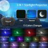imageCupohus Aurora Moon Star Projector Night Light with Bluetooth Music Speaker Galaxy Starry Sky LED Timing Starlight Projector for Bedroom Kids Room Decor with Remote Control