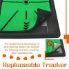imageCupohus Golf Hitting Mat Precision Pro Swing Mat for Path Feedback Golf Training Chipping Aid with Replaceable Thickened Artificial Turf Golf Accessories Gift for Adults for IndoorOutdoor 13quotx17quot