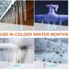 imageCupohus Heat Tape for Water Pipes with Digital Display Thermostat 30FT Freeze Protection SelfRegulating Heat Trace Cable for Metal Plastic Home Pipes Roof and RV40FT