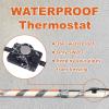 imageCupohus Heat Tape for Water Pipes with Thermostat 12FT Freeze Protection SelfRegulating Heat Trace Cable for Metal Plastic Home Pipes Roof and RV3FT