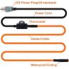 imageCupohus Heat Tape for Water Pipes with Thermostat 12FT Freeze Protection SelfRegulating Heat Trace Cable for Metal Plastic Home Pipes Roof and RV9FT