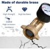 imageCupohus Heated RV Water Hose 100FT x 58quotID  Freeze Proof to 45 SelfRegulating Safe for Drinking Water  Prevents Frozen ampamp Burst Pipes for Winter Camping Easy SetupWater Pressure Regulator