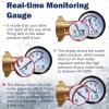 imageCupohus Heated RV Water Hose 100FT x 58quotID  Freeze Proof to 45 SelfRegulating Safe for Drinking Water  Prevents Frozen ampamp Burst Pipes for Winter Camping Easy SetupWater Pressure Regulator