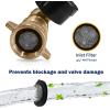 imageCupohus Heated RV Water Hose 100FT x 58quotID  Freeze Proof to 45 SelfRegulating Safe for Drinking Water  Prevents Frozen ampamp Burst Pipes for Winter Camping Easy SetupWater Pressure Regulator