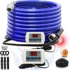 imageCupohus Heated Water Hose for RV 30FT Adjustable Temperature Control ampamp RealTime Monitor Freeze Protection Down to 45 for Winter Camping RV Travel Outdoor EnthusiastsBlue