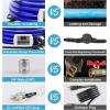 imageCupohus Heated Water Hose for RV 30FT Adjustable Temperature Control ampamp RealTime Monitor Freeze Protection Down to 45 for Winter Camping RV Travel Outdoor EnthusiastsBlue