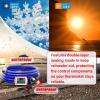imageCupohus Heated Water Hose for RV 30FT Adjustable Temperature Control ampamp RealTime Monitor Freeze Protection Down to 45 for Winter Camping RV Travel Outdoor EnthusiastsBlue