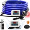 imageCupohus Heated Water Hose for RV 30FT Adjustable Temperature Control ampamp RealTime Monitor Freeze Protection Down to 45 for Winter Camping RV Travel Outdoor EnthusiastsBlue