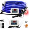 imageCupohus Heated Water Hose for RV 30FT Adjustable Temperature Control ampamp RealTime Monitor Freeze Protection Down to 45 for Winter Camping RV Travel Outdoor EnthusiastsBlue