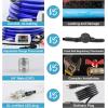 imageCupohus Heated Water Hose for RV 50FT  Adjustable Thermostat wRealTime Monitor ampamp Removable Controller 45 Freeze Protection for Winter CampingRV Travel RV Owners ampamp Outdoor EnthusiastsBlue