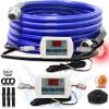 imageCupohus Heated Water Hose for RV 50FT  Adjustable Thermostat wRealTime Monitor ampamp Removable Controller 45 Freeze Protection for Winter CampingRV Travel RV Owners ampamp Outdoor EnthusiastsBlue