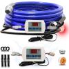 imageCupohus Heated Water Hose for RV 50FT  Adjustable Thermostat wRealTime Monitor ampamp Removable Controller 45 Freeze Protection for Winter CampingRV Travel RV Owners ampamp Outdoor EnthusiastsBlue