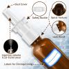 imageCupohus Nasal Spray Bottle 3 Pcs 30ML1oz Cobalt Blue Glass Refillable Fine Mist Sprayers Atomizers Travel Sized Empty Nasal Sprayer with Funnels and LabelsAmber