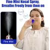 imageCupohus Nasal Spray Bottle 3 Pcs 30ML1oz Cobalt Blue Glass Refillable Fine Mist Sprayers Atomizers Travel Sized Empty Nasal Sprayer with Funnels and LabelsBlue