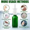 imageCupohus Nasal Spray Bottle 3 Pcs 30ML1oz Cobalt Blue Glass Refillable Fine Mist Sprayers Atomizers Travel Sized Empty Nasal Sprayer with Funnels and LabelsGreen