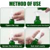 imageCupohus Nasal Spray Bottle 3 Pcs 30ML1oz Cobalt Blue Glass Refillable Fine Mist Sprayers Atomizers Travel Sized Empty Nasal Sprayer with Funnels and LabelsGreen