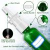 imageCupohus Nasal Spray Bottle 3 Pcs 30ML1oz Cobalt Blue Glass Refillable Fine Mist Sprayers Atomizers Travel Sized Empty Nasal Sprayer with Funnels and LabelsGreen