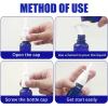 imageCupohus Nasal Spray Bottle 3 Pcs 30ML1oz Cobalt Blue Glass Refillable Fine Mist Sprayers Atomizers Travel Sized Empty Nasal Sprayer with Funnels and LabelsMulticolored