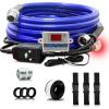 imageCupohus RV Fresh Water Hose Heated 15FT2023 Upgrade with Temperature Control Systems to Keep Fresh Water Running in Freezing Temperatures Down to 45 Designed for RV Campers Trailers and MoreHeated Water Hose 20