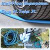 imageCupohus RV Water Hose 10FT with Strain Relief Ends KinkResistant Drinking Water Hose 58ID Potable Food Grade Hose with Storage Strap for RV Marine Camper Truck Car GardenBlue