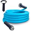 imageCupohus RV Water Hose 10FT with Strain Relief Ends KinkResistant Drinking Water Hose 58ID Potable Food Grade Hose with Storage Strap for RV Marine Camper Truck Car GardenBlue