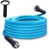imageCupohus RV Water Hose 10FT with Strain Relief Ends KinkResistant Drinking Water Hose 58ID Potable Food Grade Hose with Storage Strap for RV Marine Camper Truck Car GardenBlue
