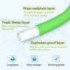 imageCupohus RV Water Hose 10FT with Strain Relief Ends KinkResistant Drinking Water Hose 58ID Potable Food Grade Hose with Storage Strap for RV Marine Camper Truck Car GardenGreen
