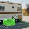 imageCupohus RV Water Hose 10FT with Strain Relief Ends KinkResistant Drinking Water Hose 58ID Potable Food Grade Hose with Storage Strap for RV Marine Camper Truck Car GardenGreen