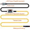 imageCupohus Softer Heat Tape for Water Pipes 9FT SelfRegulating Digital Display Thermostat Freeze Protection Roof Deicing Cable for Metal Plastic Home Pipes RV Water Hose15FT