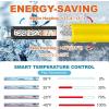 imageCupohus Softer Heat Tape for Water Pipes 9FT SelfRegulating Digital Display Thermostat Freeze Protection Roof Deicing Cable for Metal Plastic Home Pipes RV Water Hose9FT