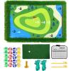 imageCupohus Stable Floating Golf Green for Pool35quotx 24quot Floating Chipping Green Practice Mat Adult Fun Backyard Water Golf Games Gift Support Training Competition for 4 Golfers Hard Model35 x 24