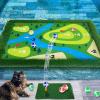 imageCupohus Stable Floating Golf Green for Pool35quotx 24quot Floating Chipping Green Practice Mat Adult Fun Backyard Water Golf Games Gift Support Training Competition for 4 Golfers Hard Model35 x 24