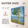 imageCupohus Unfinished Wood Boards Canvas for Painting 5 Packs 34 Deep Cupohus 8 x 8 Wooden Cradled Panels for Pouring Art Crafts Paints and More12 x 12