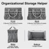 imageCupohus WaterResistant Art Organizer Tote Bag  Craft Storage Bag with Multiple Pockets and Handles for Artists Kids Students and More  GreyGrey