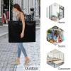 imageCupohus Waterproof Art Portfolio Bag 25quot x 37quot for 24quot x 36quot Artworks with Outer Pockets and Handle Student Carrying Storage Bag20 x 26