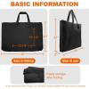 imageCupohus Waterproof Art Portfolio Bag 25quot x 37quot for 24quot x 36quot Artworks with Outer Pockets and Handle Student Carrying Storage Bag20 x 26