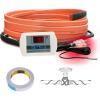 imageCupohus Heat Tape for Water Pipes with Digital Display Thermostat 6FT Freeze Protection SelfRegulating Heat Trace Cable for Metal Plastic Home Pipes Roof and RV9FT