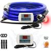 imageCupohus Heated Water Hose for RV 30FT Adjustable Temperature Control ampamp RealTime Monitor Freeze Protection Down to 45 for Winter Camping RV Travel Outdoor EnthusiastsBlue