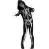 imageCupohus Unisex Jumpsuit  Scary Black and White Halloween Jumpsuit Costume compatible for cos like SkeletonNo foot cover Include gloves