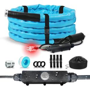 imageCupohus Heated RV Water Hose 100FT x 58quotID  Freeze Proof to 45 SelfRegulating Safe for Drinking Water  Prevents Frozen ampamp Burst Pipes for Winter Camping Easy Setup25FT Heated Water Hose