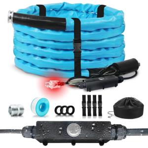 imageCupohus Heated RV Water Hose 100FT x 58quotID  Freeze Proof to 45 SelfRegulating Safe for Drinking Water  Prevents Frozen ampamp Burst Pipes for Winter Camping Easy Setup30FT Heated Water Hose