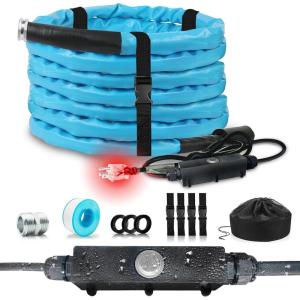 imageCupohus Heated RV Water Hose 100FT x 58quotID  Freeze Proof to 45 SelfRegulating Safe for Drinking Water  Prevents Frozen ampamp Burst Pipes for Winter Camping Easy Setup50FT Heated Water Hose