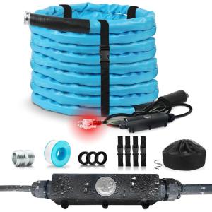 imageCupohus Heated RV Water Hose 100FT x 58quotID  Freeze Proof to 45 SelfRegulating Safe for Drinking Water  Prevents Frozen ampamp Burst Pipes for Winter Camping Easy Setup100FT Heated Water Hose
