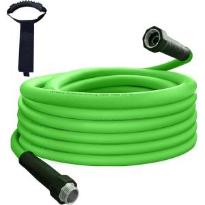 imageCupohus RV Water Hose 10FT with Strain Relief Ends KinkResistant Drinking Water Hose 58ID Potable Food Grade Hose with Storage Strap for RV Marine Camper Truck Car GardenGreen