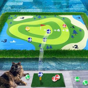 imageCupohus Stable Floating Golf Green for Pool35quotx 24quot Floating Chipping Green Practice Mat Adult Fun Backyard Water Golf Games Gift Support Training Competition for 4 Golfers Hard Model47 x 35